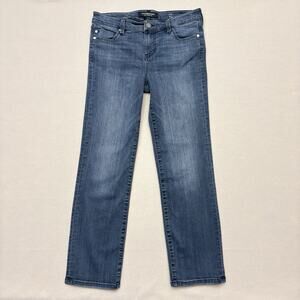 Liverpool Jeans 6/28P The Straight Mid Rise Blue Stretch Denim Westport Wash